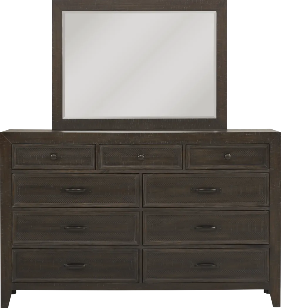 Finlay Espresso Dresser & Mirror Set - Thumbnail - Image 1