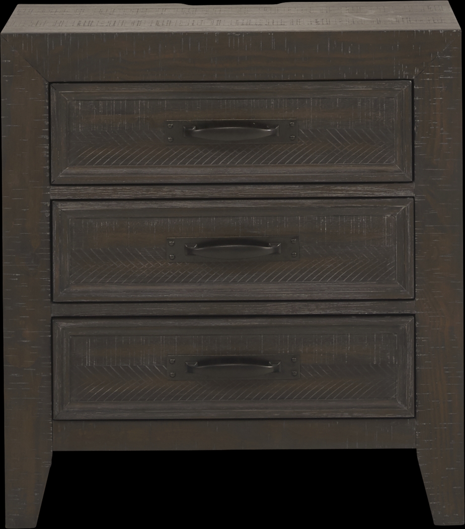 Finlay Espresso 7 Pc King Sleigh Bedroom with Storage - Thumbnail - Image 7