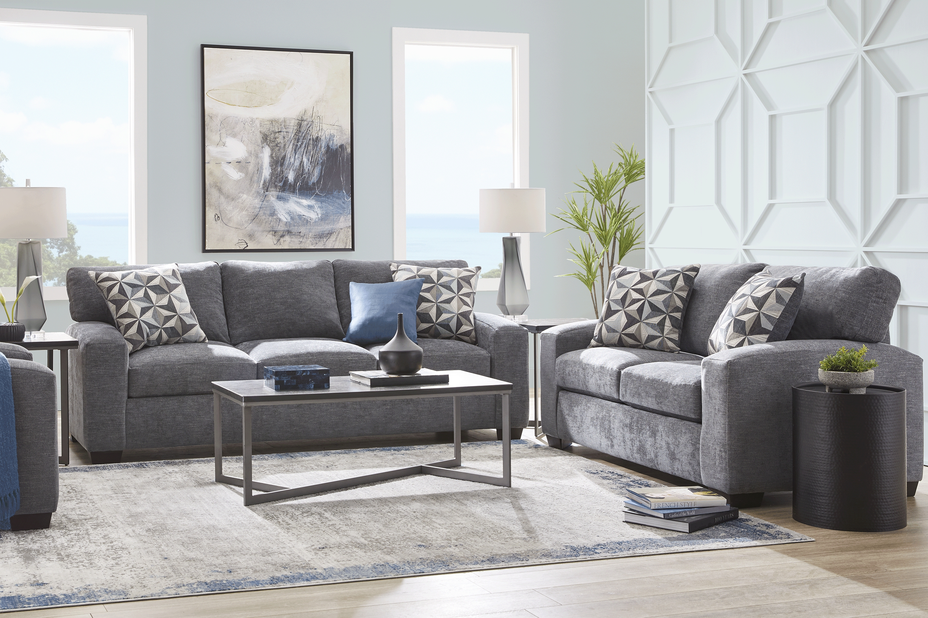 Finley Point Granite 7 Pc Living Room - Thumbnail - Image 1