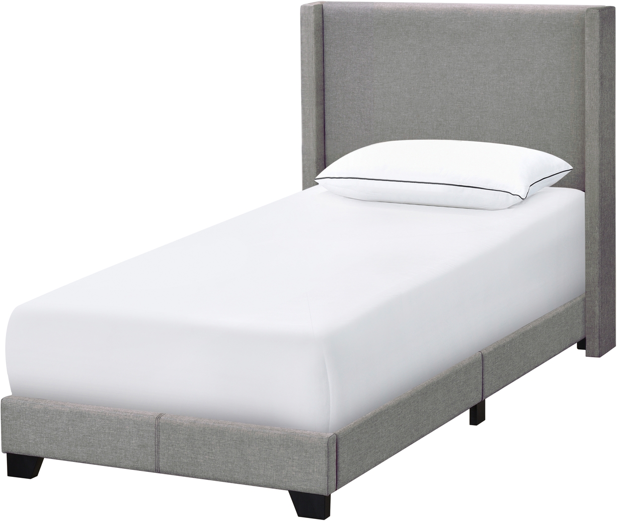 Fionelle Light Gray Twin Bed - Thumbnail - Image 2