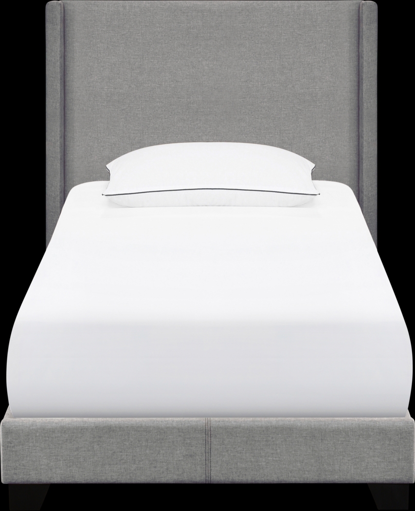 Fionelle Light Gray Twin Bed - Thumbnail - Image 1