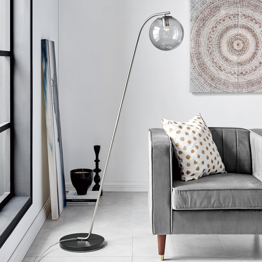 Fiore Point Nickel Floor Lamp - Thumbnail - Image 3