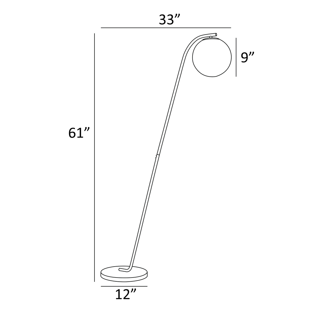 Fiore Point Nickel Floor Lamp - Thumbnail - Image 4