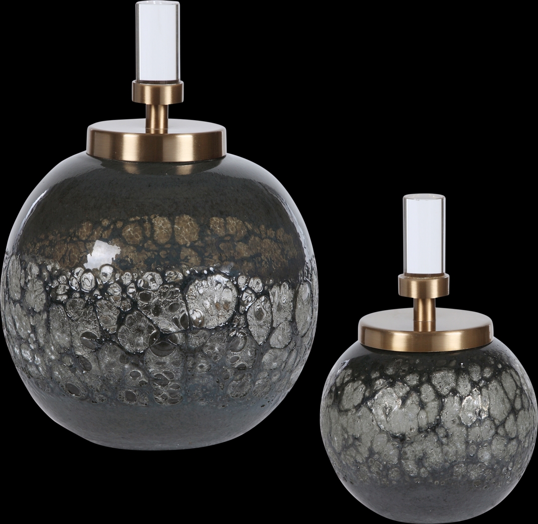 Fiorella Blue Decor Bottle, Set of 2 - Thumbnail - Image 1