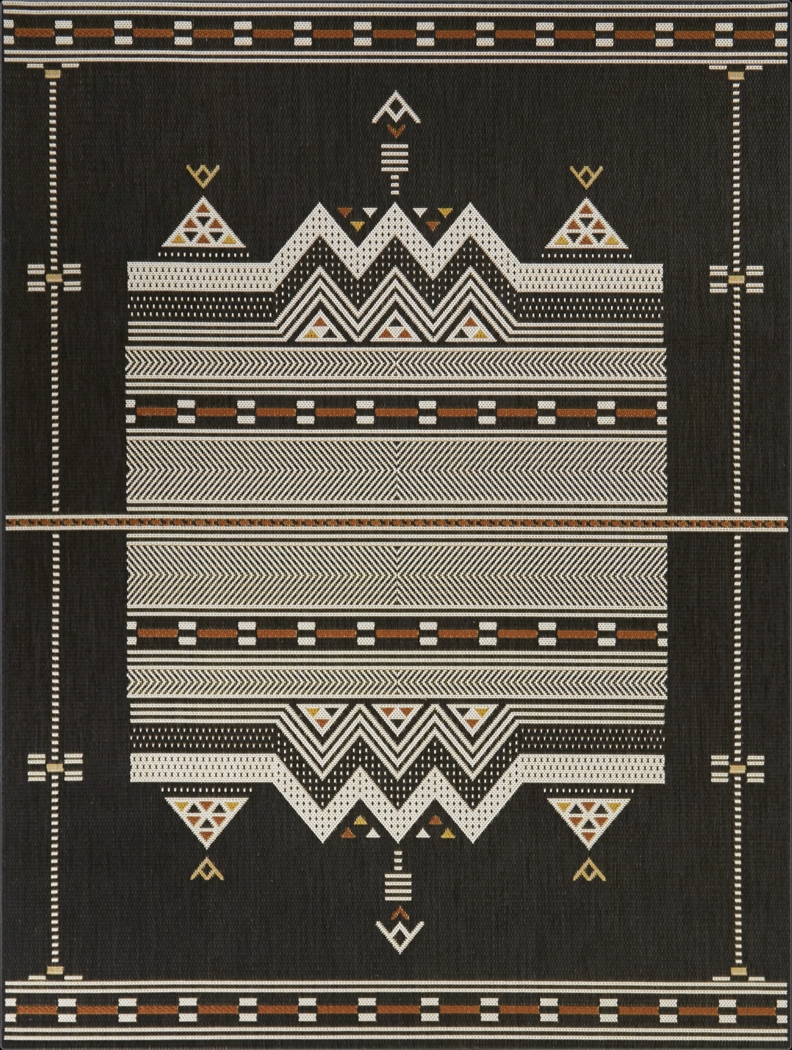 Fiorentino Charcoal 7'10 x 10' Indoor/Outdoor Rug - Thumbnail - Image 1