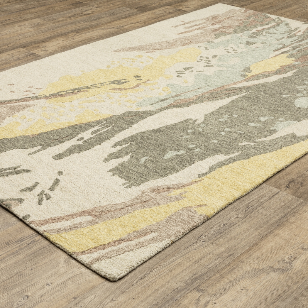 Firdale Yellow 2'6 x 8' Rug - Thumbnail - Image 2