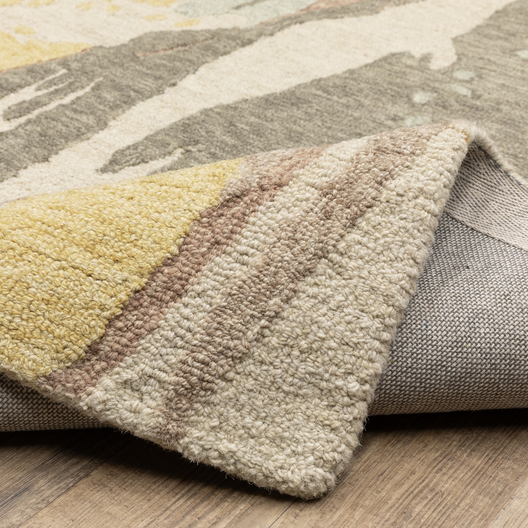 Firdale Yellow 2'6 x 8' Rug - Thumbnail - Image 8