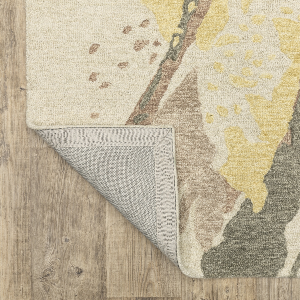 Firdale Yellow 5' x 8' Rug - Thumbnail - Image 5