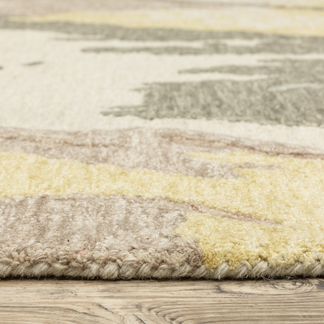 Firdale Yellow 5' x 8' Rug - Thumbnail - Image 6