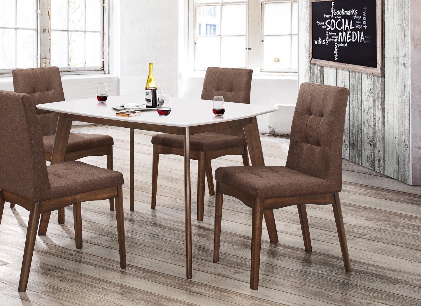 Firethorne Brown Set of 2 Side Chairs - Thumbnail - Image 6