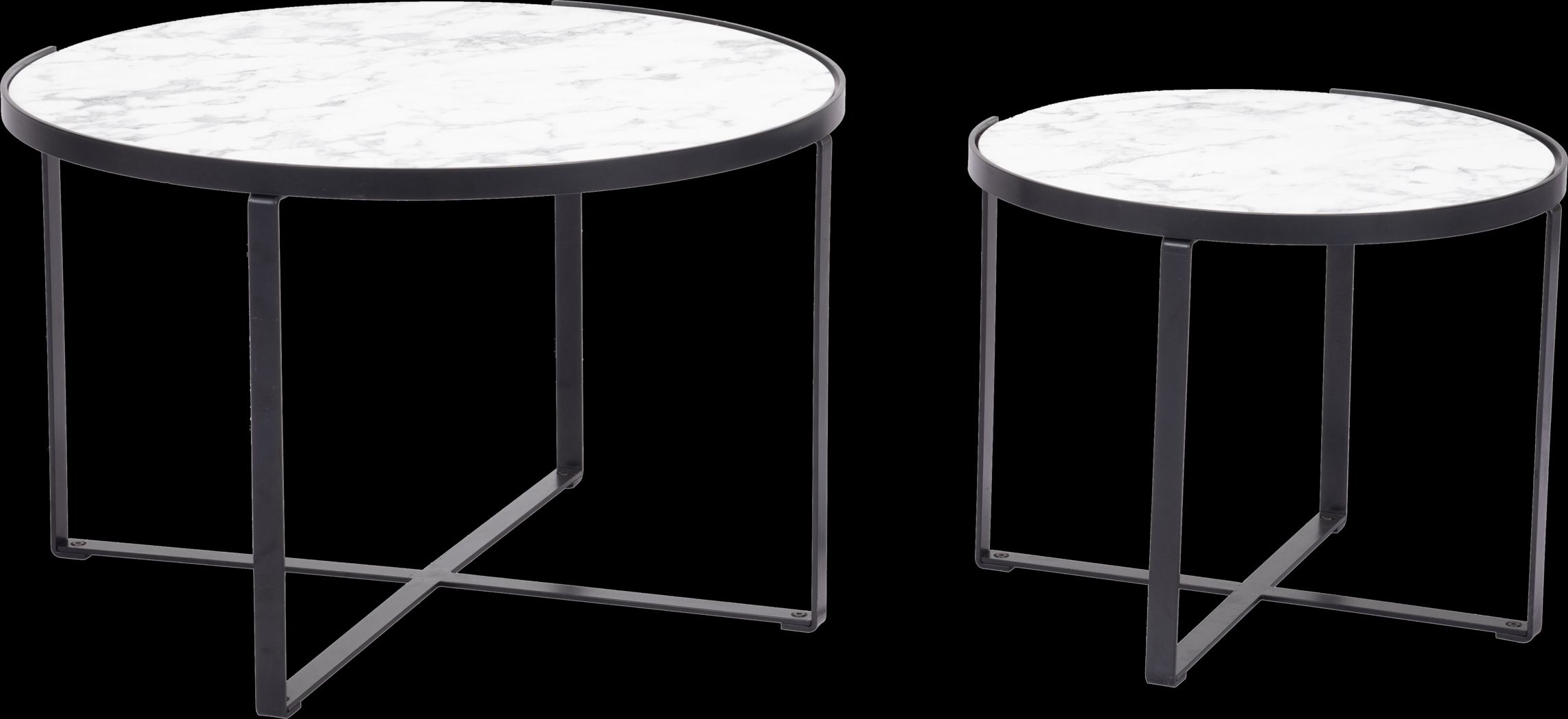 Fireweed White Cocktail Table, Set of 2 - Thumbnail - Image 4
