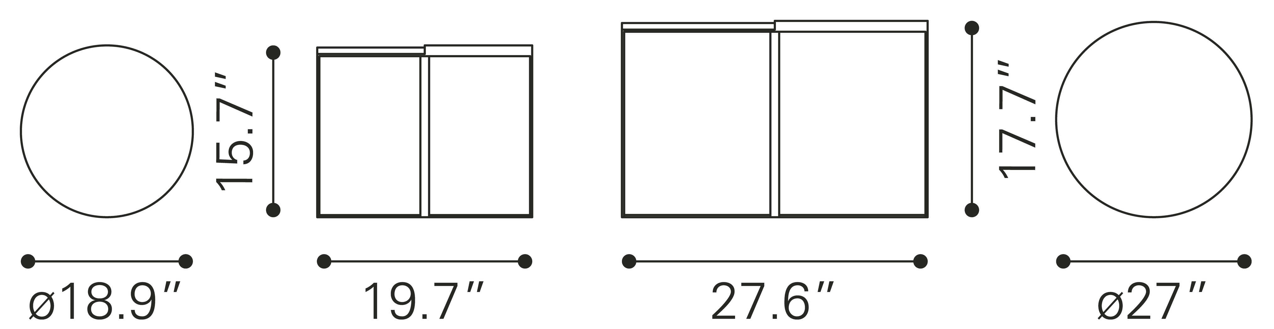 Fireweed White Cocktail Table, Set of 2 - Thumbnail - Image 10