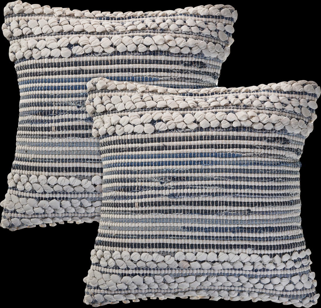 Firka Blue Pillow, Set of 2 - Thumbnail - Image 1