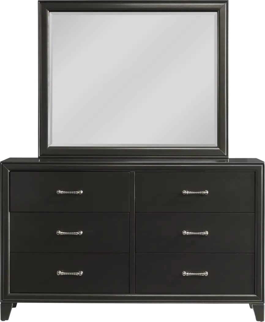 First Avenue Charcoal 5 Pc King Upholstered Bedroom - Thumbnail - Image 7