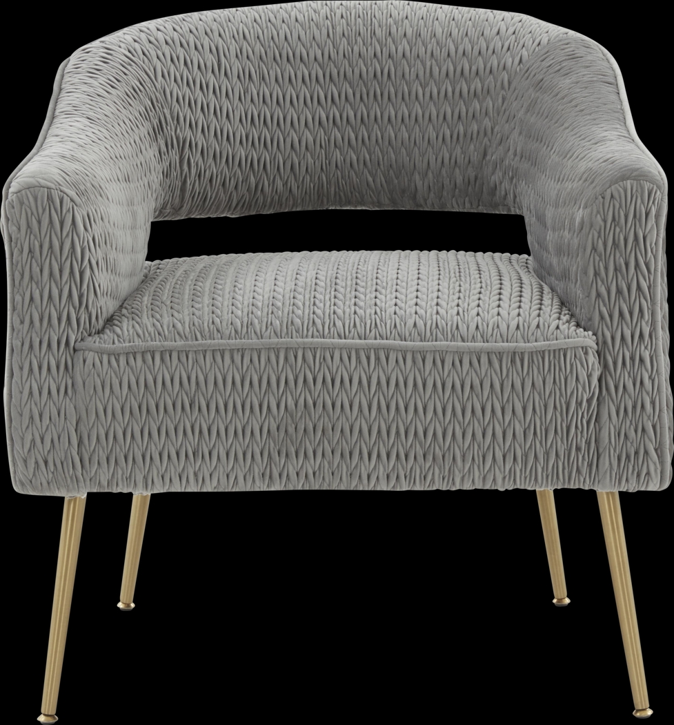 Fisalia Gray Accent Chair - Thumbnail - Image 3
