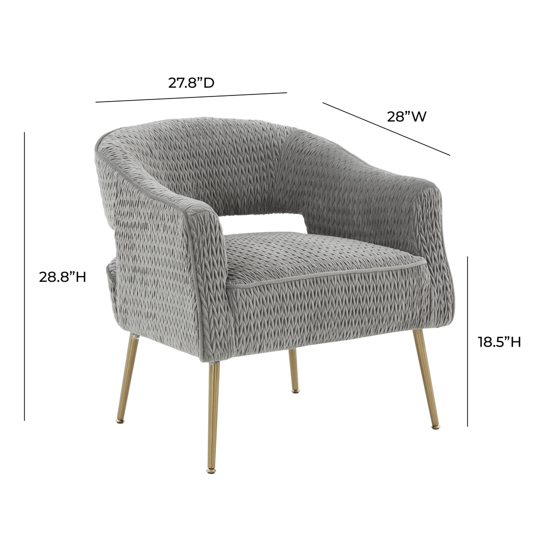 Fisalia Gray Accent Chair - Thumbnail - Image 7