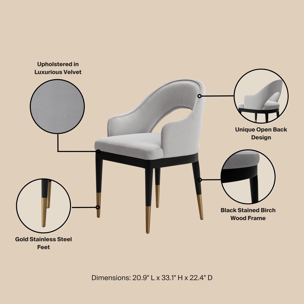 Fischbeck Light Gray Arm Chair - Thumbnail - Image 11