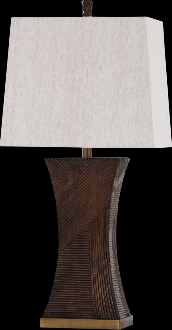 Fiske Circle Brown Lamp - Thumbnail - Image 1