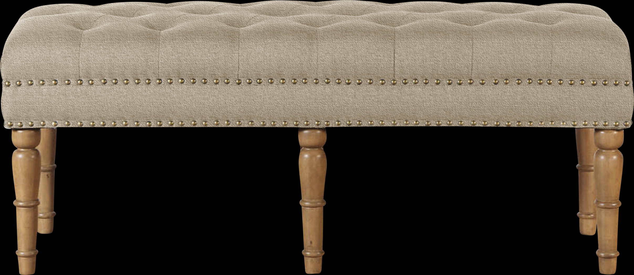Fittonia Brown Upholstered Bench - Thumbnail - Image 3