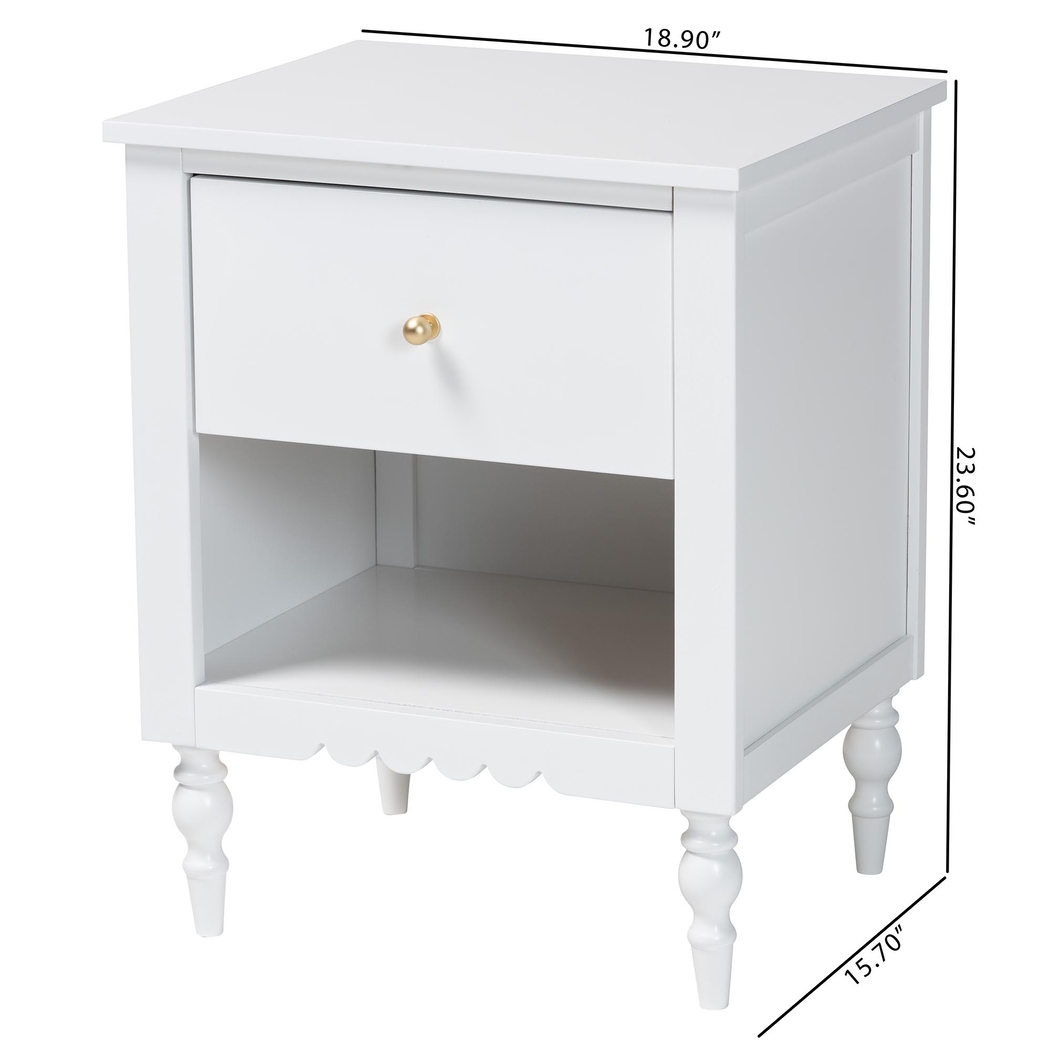 Fivelakes White Nightstand - Thumbnail - Image 4