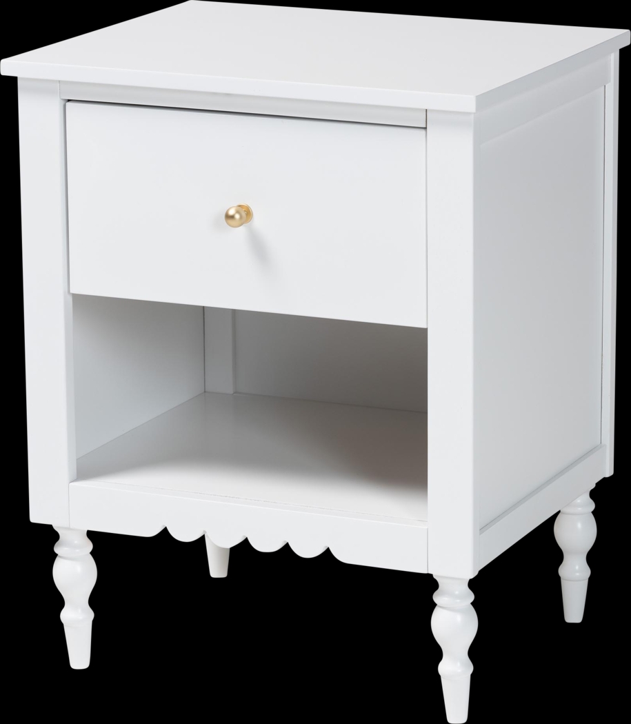 Fivelakes White Nightstand - Thumbnail - Image 1