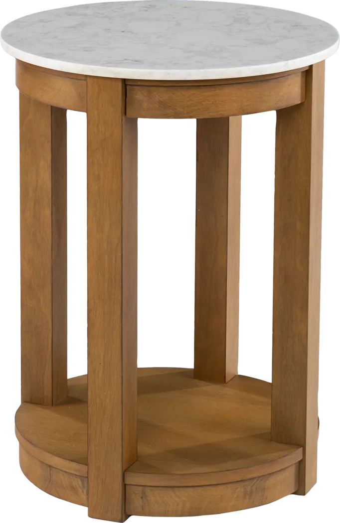 Flamevine White End Table - Thumbnail - Image 1