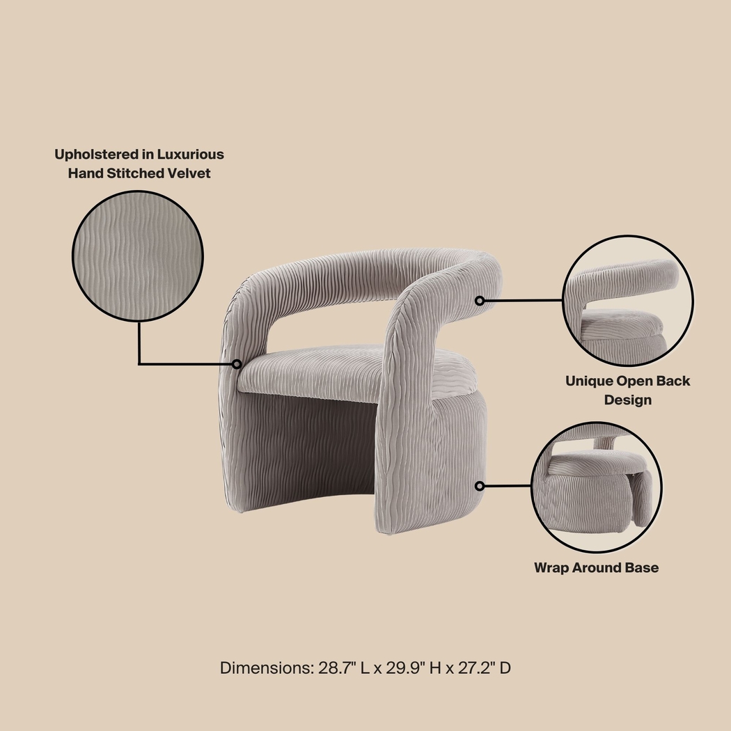 Flaminian Gray Arm Chair - Thumbnail - Image 11