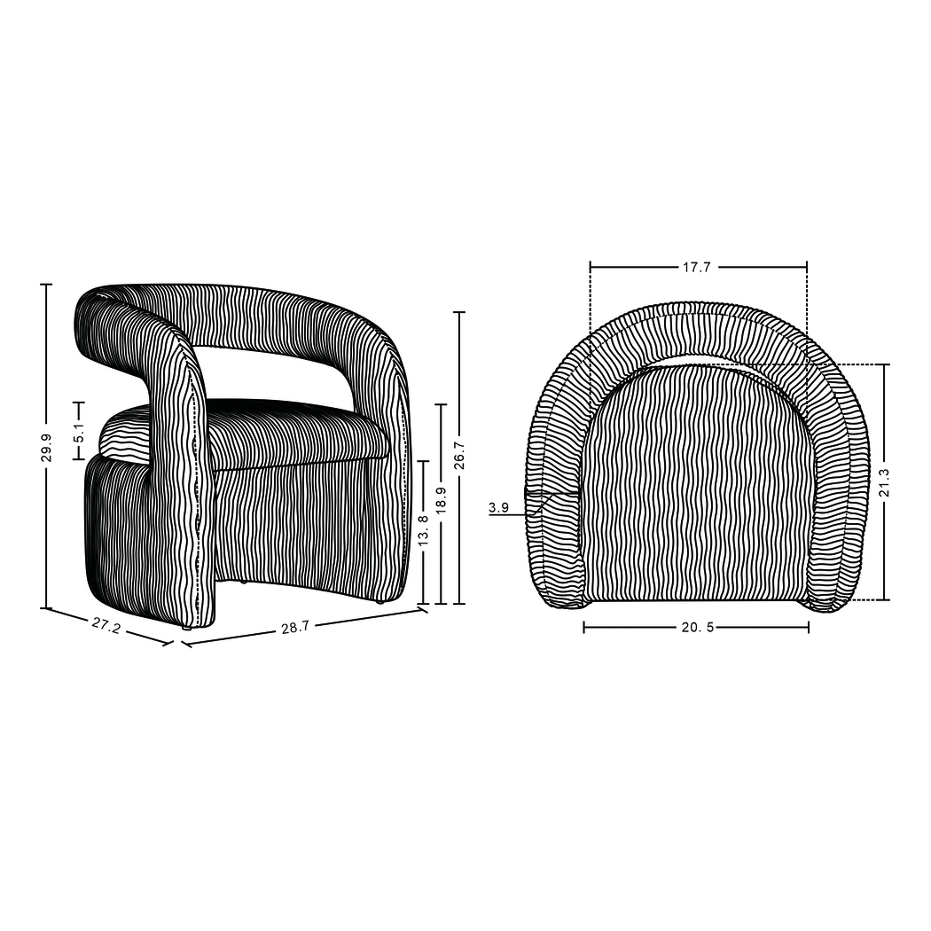 Flaminian Gray Arm Chair - Thumbnail - Image 12
