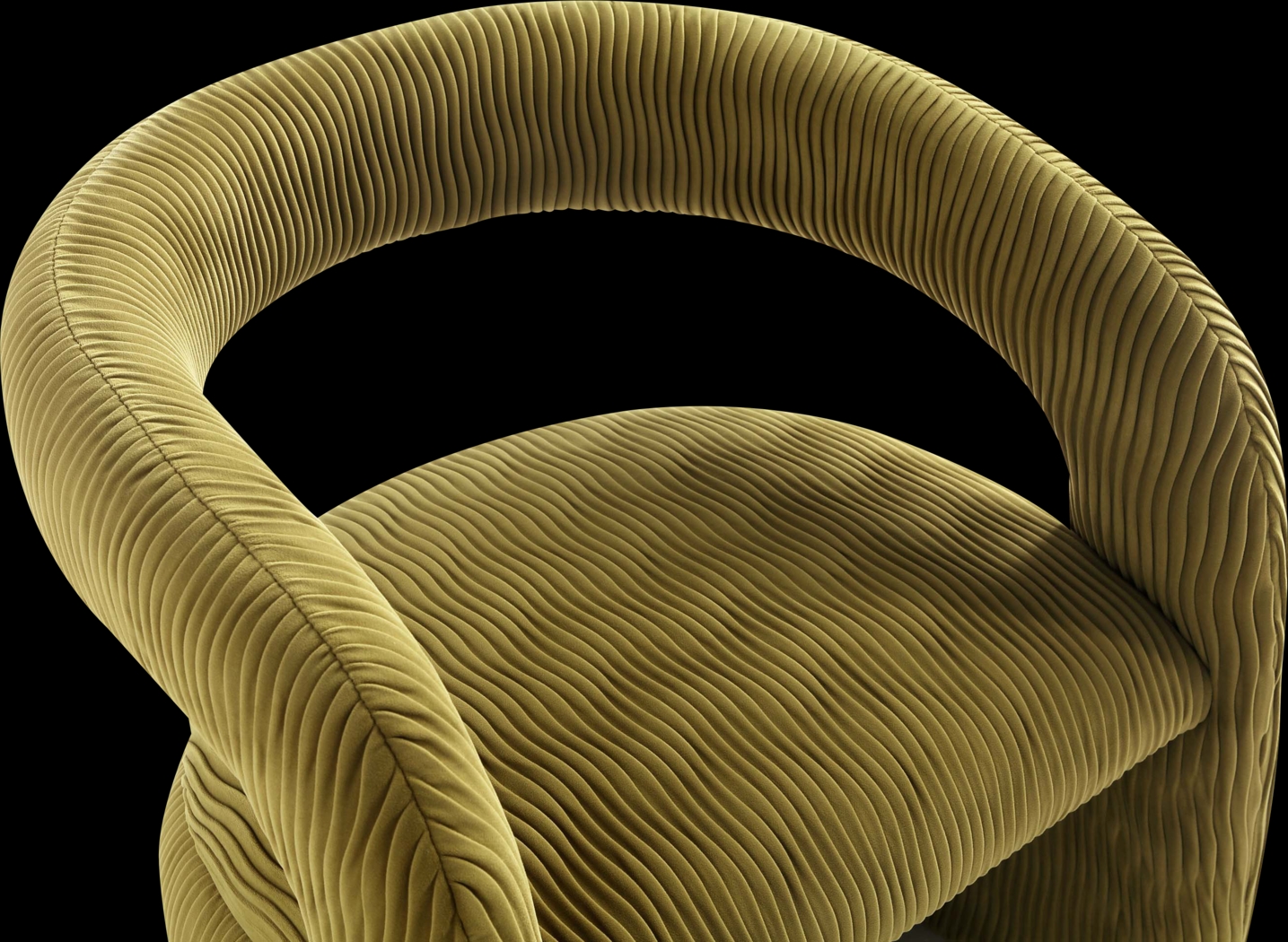 Flaminian Olive Green Arm Chair - Thumbnail - Image 3