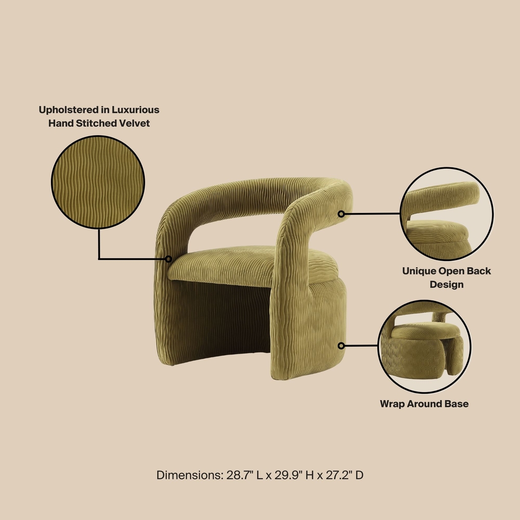 Flaminian Olive Green Arm Chair - Thumbnail - Image 10