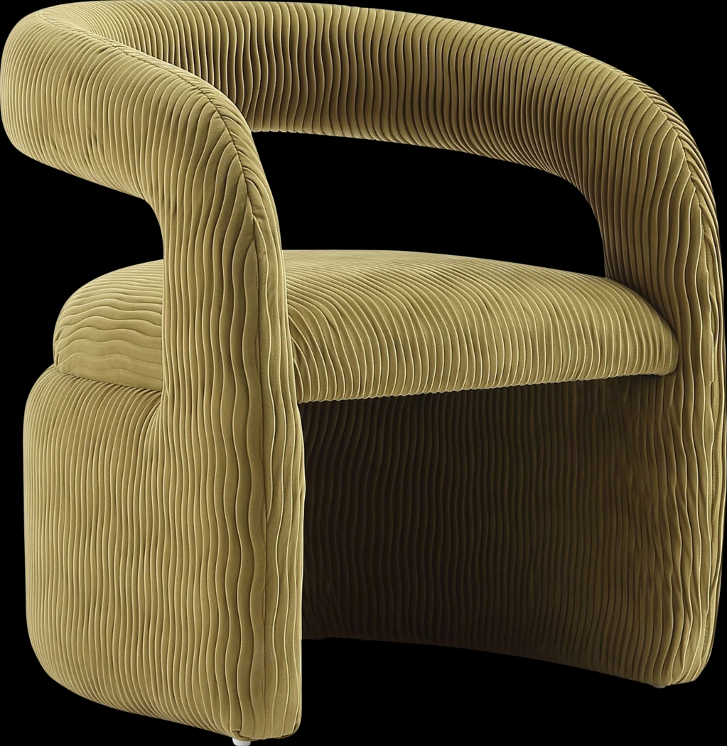 Flaminian Olive Green Arm Chair - Thumbnail - Image 1
