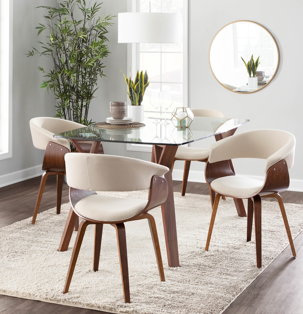 Flannders Cream Dining Chair, Set of 2 - Thumbnail - Image 3