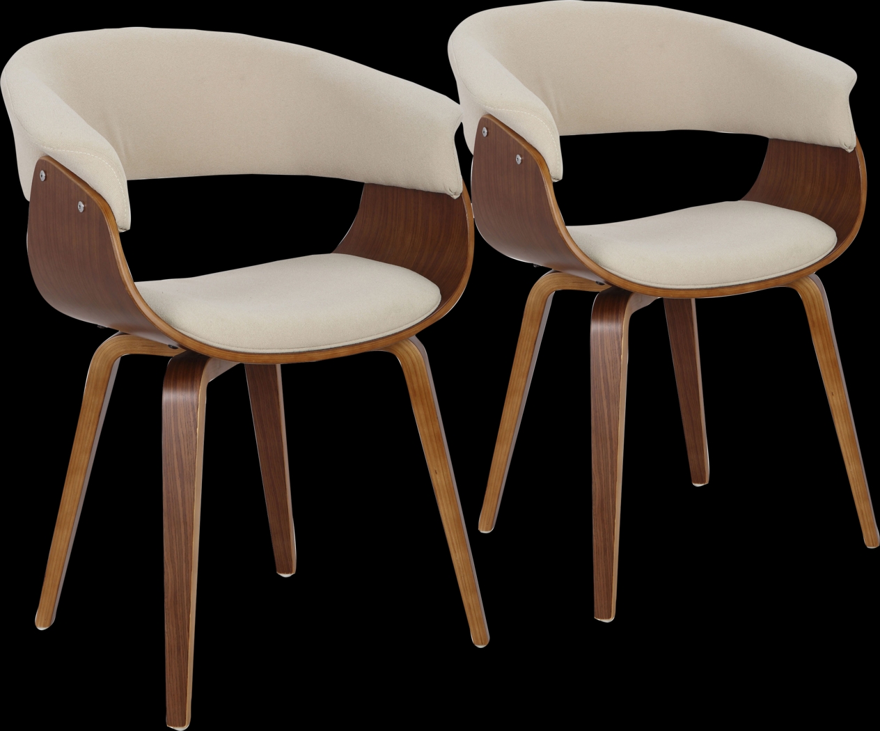 Flannders Cream Dining Chair, Set of 2 - Thumbnail - Image 1