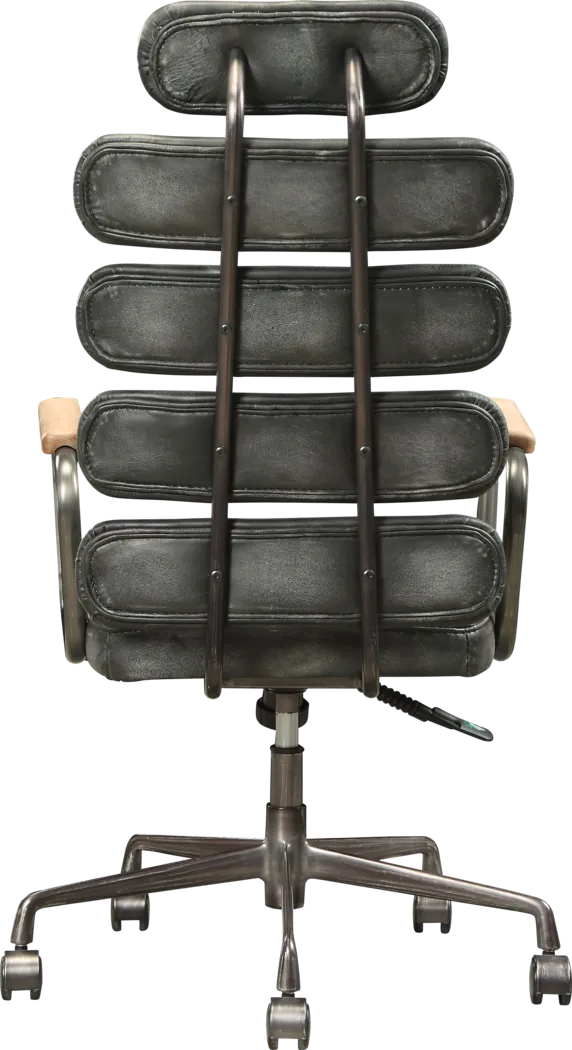 Flatburn Black Swivel Desk Chair - Thumbnail - Image 4