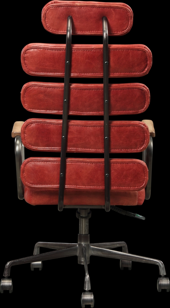 Flatburn Red Swivel Desk Chair - Thumbnail - Image 4