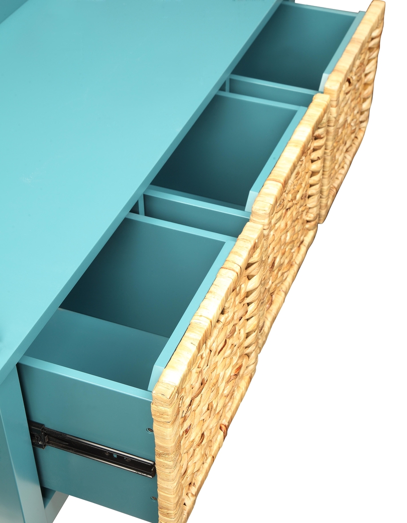 Flavius Blue Storage Bench - Thumbnail - Image 2