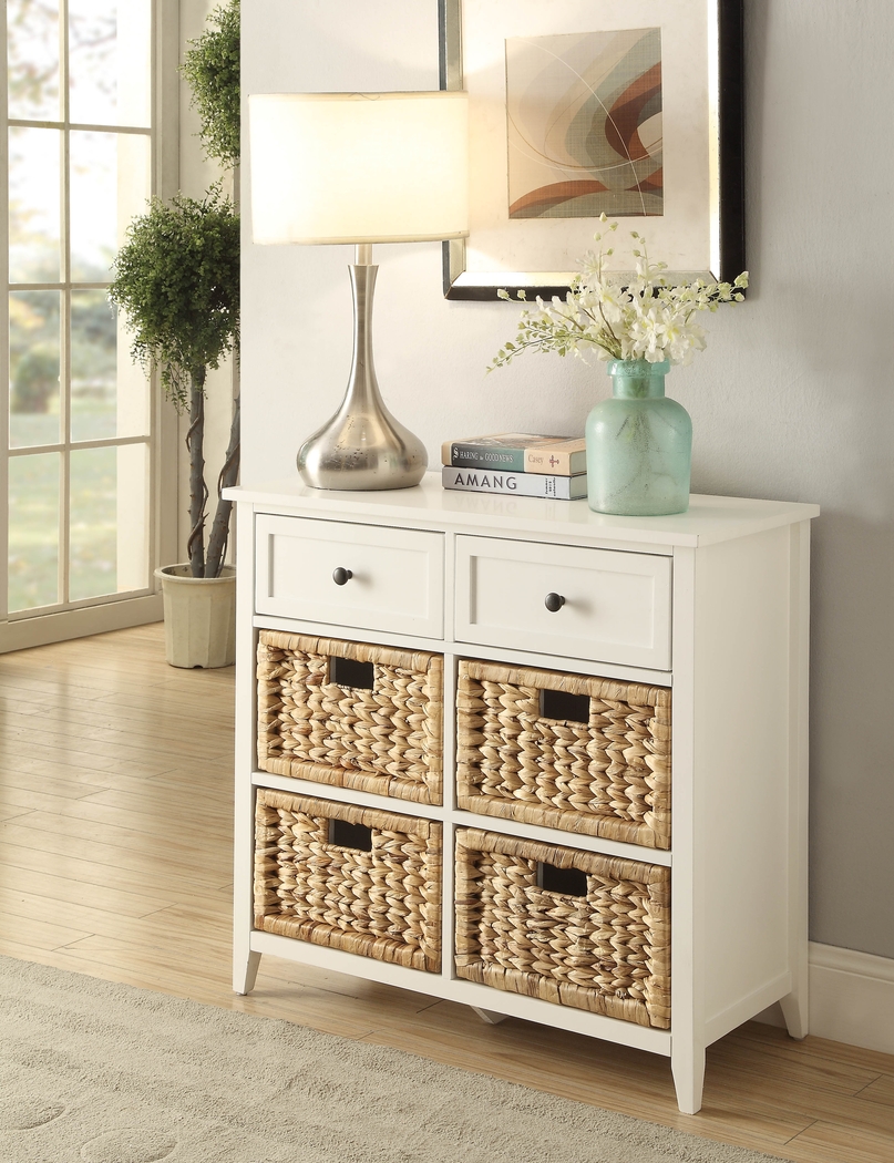 Flavius White Accent Cabinet - Thumbnail - Image 2