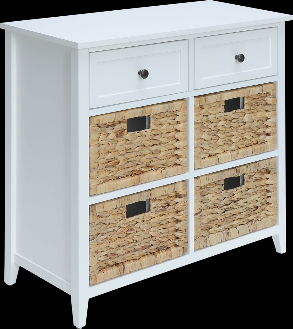 Flavius White Accent Cabinet - Thumbnail - Image 1
