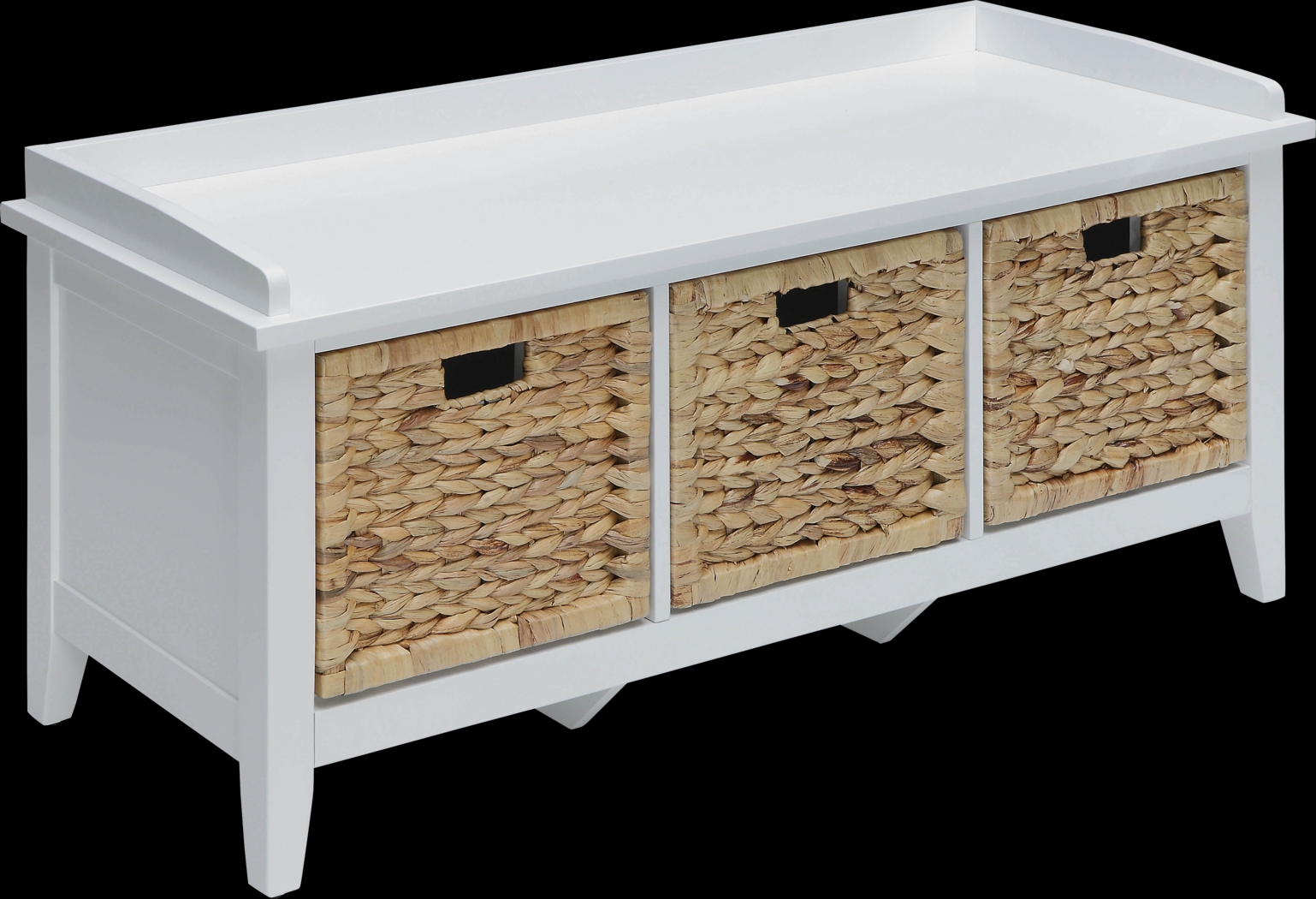 Flavius White Storage Bench - Thumbnail - Image 1