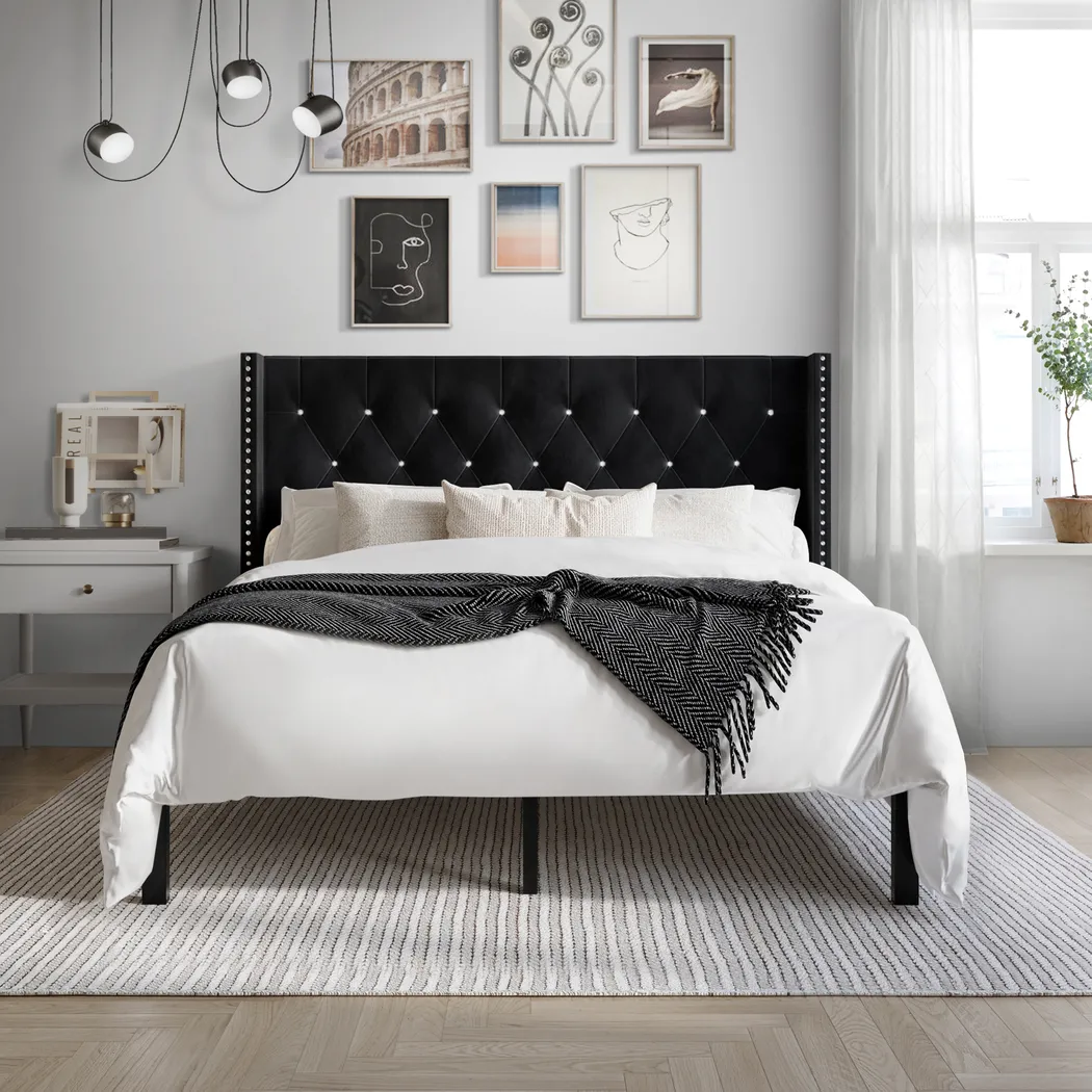 Flaxavenue Black King Bed - Thumbnail - Image 2