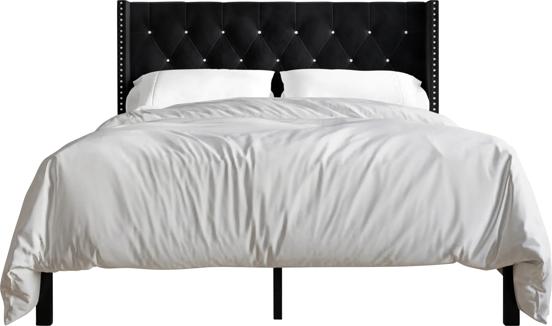 Flaxavenue Black Queen Bed - Thumbnail - Image 6