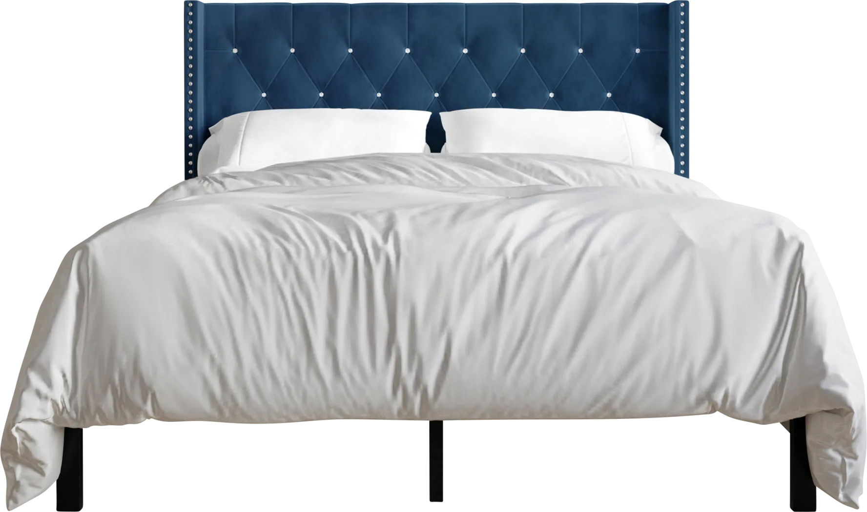 Flaxavenue Blue King Bed - Thumbnail - Image 4