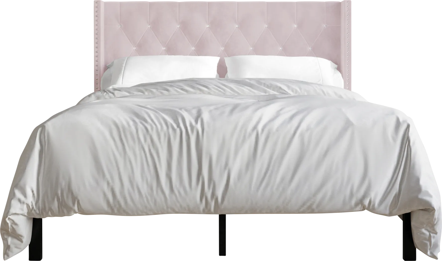 Flaxavenue Light Pink King Bed - Thumbnail - Image 3
