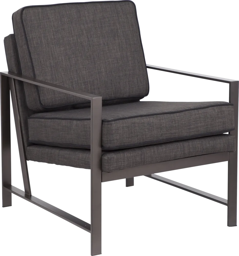 Flaxen Gray Accent Chair - Thumbnail - Image 1