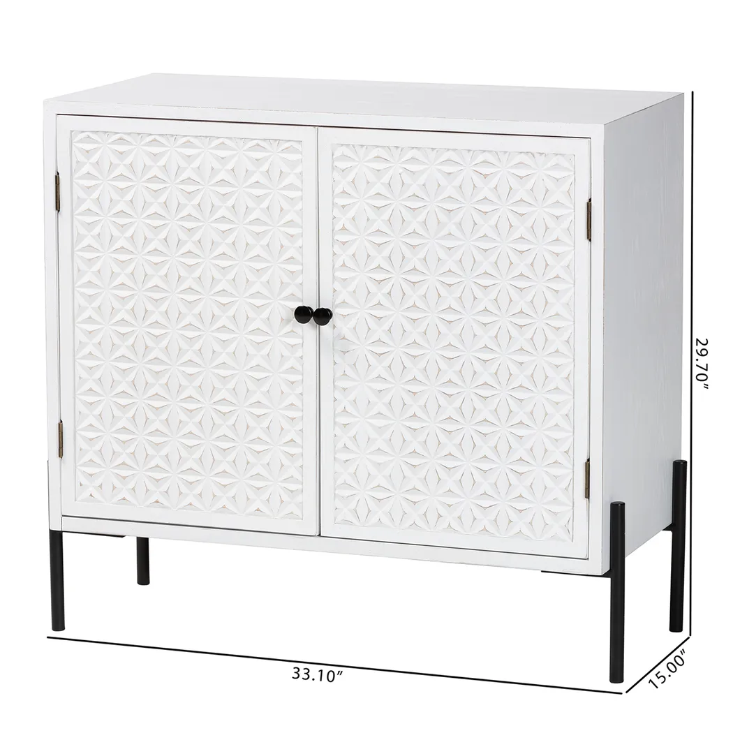 Fleurie White Accent Cabinet - Thumbnail - Image 10