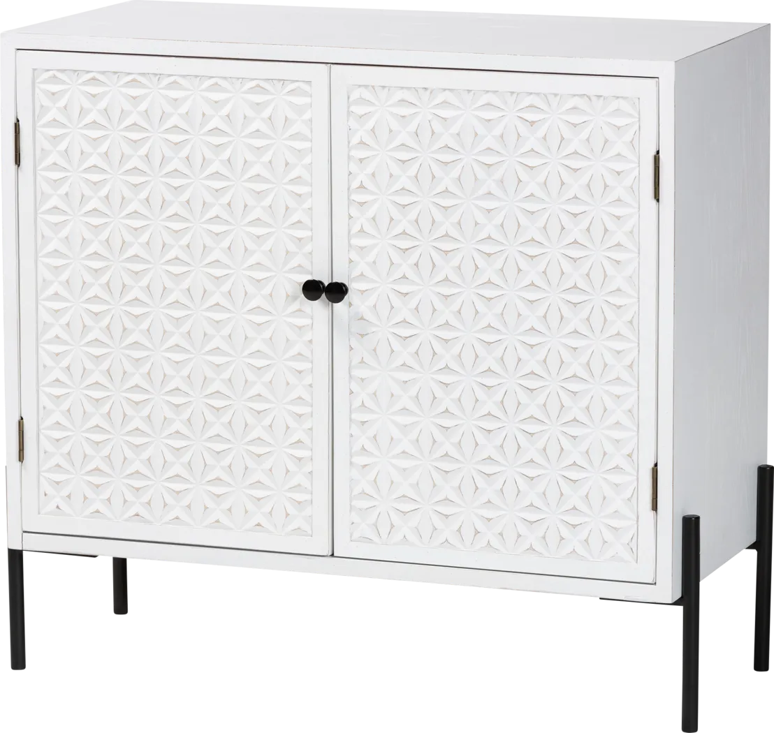 Fleurie White Accent Cabinet - Thumbnail - Image 1