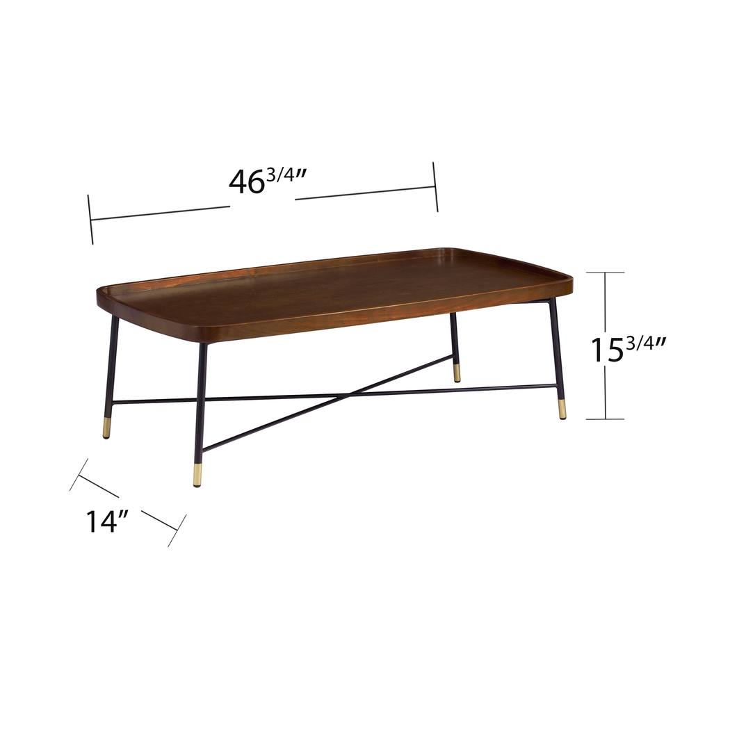 Flicker Court Walnut Cocktail Table - Thumbnail - Image 5