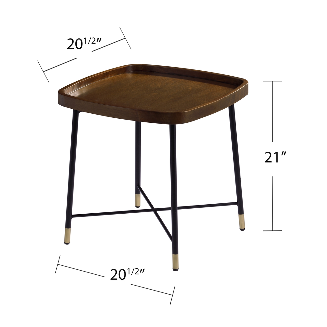 Flicker Court Walnut End Table - Thumbnail - Image 5