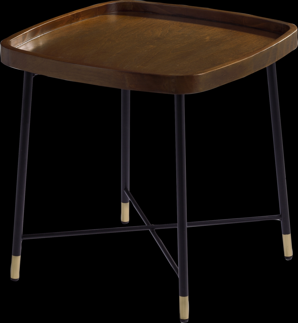 Flicker Court Walnut End Table - Thumbnail - Image 1