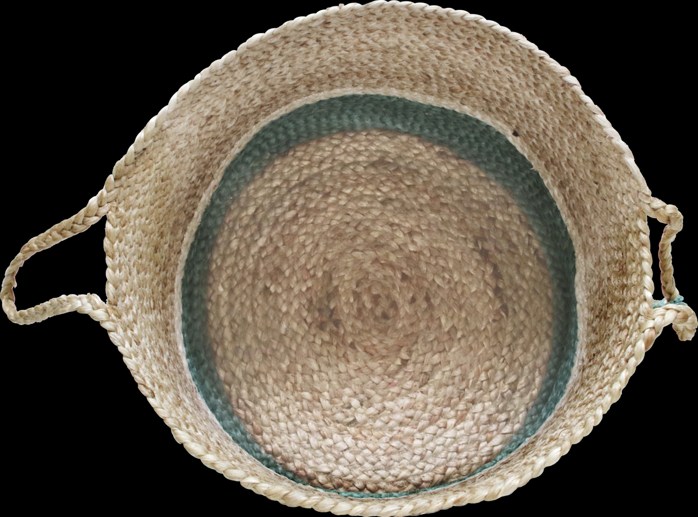 Flinar Tan/Teal 17 in. Basket - Thumbnail - Image 5